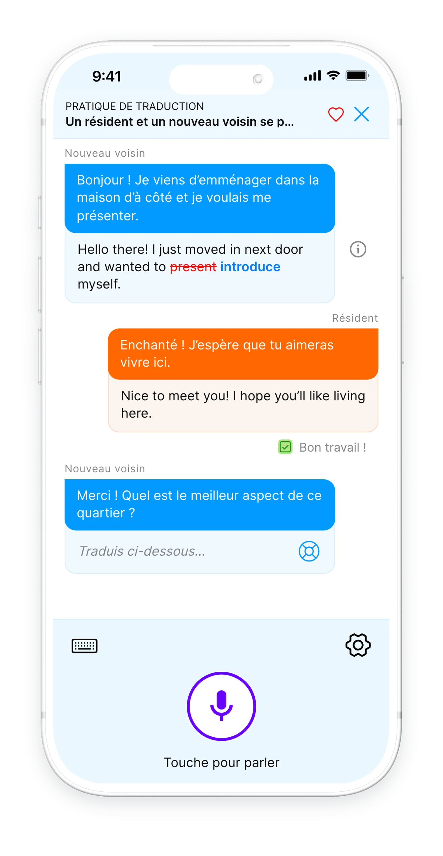 Bubblz — PRATIQUE DE TRADUCTION · Corrigé
