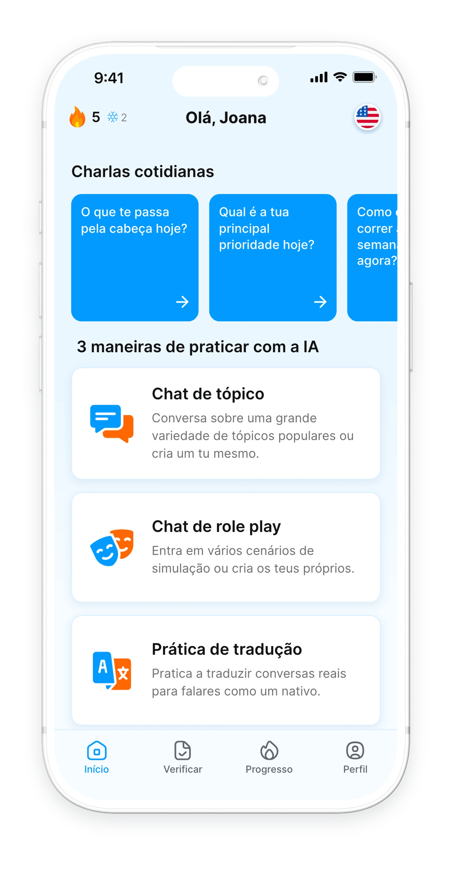 Bubblz — Início